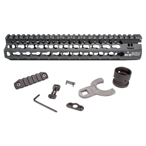 BCM KMRA10556BK KMR Alpha Handguard 10" L Aluminum with Black Anodized Finish & KeyMod Slots for AR-15 BCM KMRA10556BK KMR Alpha Handguard 10" L Aluminum with Black Anodized Finish & KeyMod Slots for AR-15