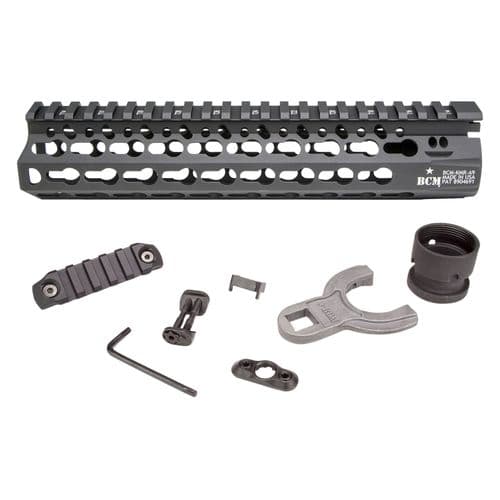 BCM KMRA9556BK KMR Alpha Handguard 9" L Aluminum with Black Anodized Finish & KeyMod Slots for AR-15 BCM KMRA9556BK KMR Alpha Handguard 9" L Aluminum with Black Anodized Finish & KeyMod Slots for AR-15