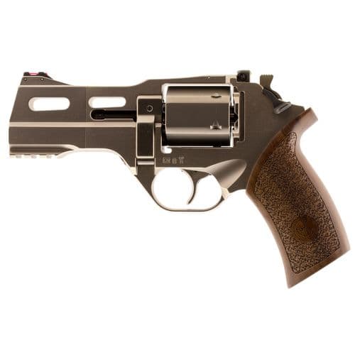 Chiappa Firearms 340222 Rhino 40DS 357 Mag 6rd 4" Nickel-Plated Steel Cylinder & Barrel Nickel-Plated Aluminum Frame with Walnut Grip Chiappa Firearms 340222 Rhino 40DS 357 Mag 6rd 4" Nickel-Plated Steel Cylinder & Barrel Nickel-Plated Aluminum Frame with Walnut Grip