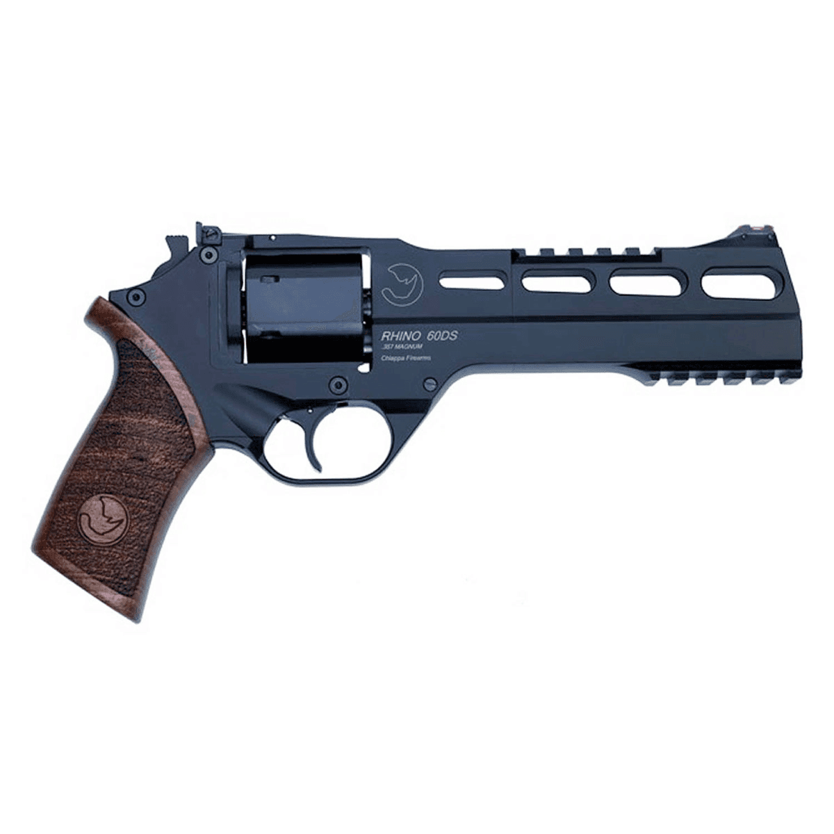 Chiappa Firearms CF340248 Rhino 60SAR *CA Compliant 357 Mag 6rd 6" Black Steel Barrel & Cylinder Black Anodized Aluminum Frame with Walnut Grip Chiappa Firearms CF340248 Rhino 60SAR *CA Compliant 357 Mag 6rd 6" Black Steel Barrel & Cylinder Black Anodized Aluminum Frame with Walnut Grip
