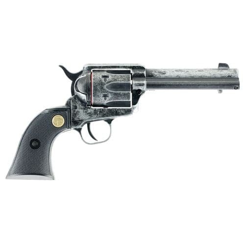 Chiappa Firearms 340089 SAA 1873 22 LR 6rd 4.75" Overall Antique Steel with Black Polymer Grip Chiappa Firearms 340089 SAA 1873 22 LR 6rd 4.75" Overall Antique Steel with Black Polymer Grip