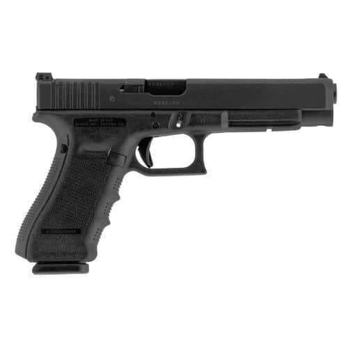 Glock UG343013MOS G34 Gen4 Competition MOS 9mm Luger 5.31" 17+1 Black Black Steel w/MOS Cuts Slide Black Interchangeable Backstrap Grip Glock UG343013MOS G34 Gen4 Competition MOS 9mm Luger 5.31" 17+1 Black Black Steel w/MOS Cuts Slide Black Interchangeable Backstrap Grip