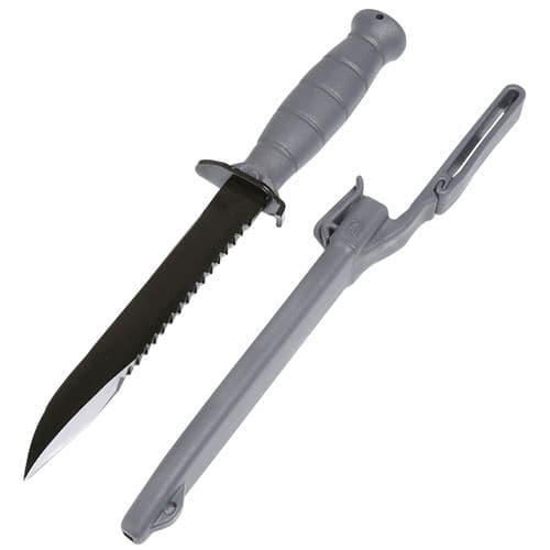 Glock KG039180 Field Knife FM 81 6.50" Fixed Clip Point/Saw Plain/Saw Phosphate-Treated HRC55 Spring Steel Blade Gray Polymer ) Handle Glock KG039180 Field Knife FM 81 6.50" Fixed Clip Point/Saw Plain/Saw Phosphate-Treated HRC55 Spring Steel Blade Gray Polymer ) Handle