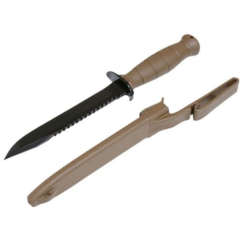 Glock KDO39179 Field Knife FM 81 6.50" Fixed Clip Point Plain/Saw Phosphate-Treated HRC55 Spring Steel Blade FDE Polymer Handle Glock KDO39179 Field Knife FM 81 6.50" Fixed Clip Point Plain/Saw Phosphate-Treated HRC55 Spring Steel Blade FDE Polymer Handle