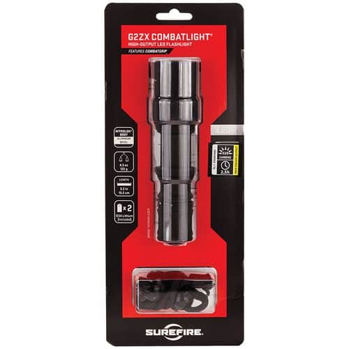 SureFire G2ZXCBK G2ZX CombatLight Black Polymer White LED 15/600 Lumens 187 Meters Range SureFire G2ZXCBK G2ZX CombatLight Black Polymer White LED 15/600 Lumens 187 Meters Range