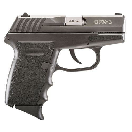 SCCY Industries CPX3CB CPX-3 Carbon 380 ACP 2.96" 10+1 Black Nitride Stainless Steel Slide Black Polymer Grip SCCY Industries CPX3CB CPX-3 Carbon 380 ACP 2.96" 10+1 Black Nitride Stainless Steel Slide Black Polymer Grip