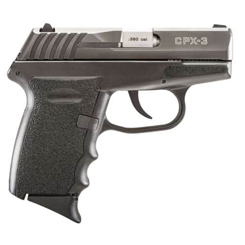 SCCY Industries CPX3CB CPX-3 Carbon 380 ACP 2.96" 10+1 Black Nitride Stainless Steel Slide Black Polymer Grip SCCY Industries CPX3CB CPX-3 Carbon 380 ACP 2.96" 10+1 Black Nitride Stainless Steel Slide Black Polymer Grip