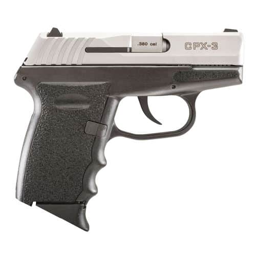 SCCY Industries CPX3TT CPX-3 380 ACP 2.96" 10+1 Stainless Steel Slide Black Polymer Grip SCCY Industries CPX3TT CPX-3 380 ACP 2.96" 10+1 Stainless Steel Slide Black Polymer Grip