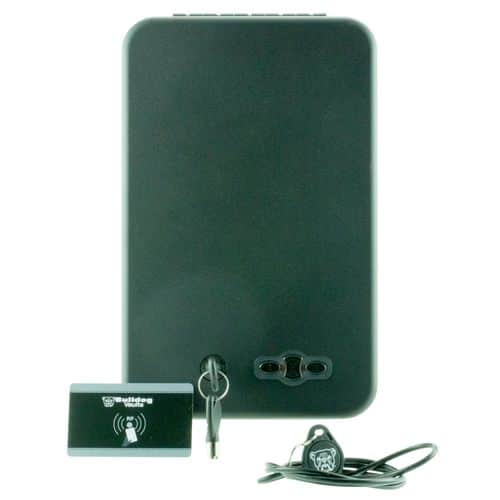 Bulldog BD1135 Personal Vault RFID,Access Code,Key Entry Black Powder Coat 16 Gauge Steel Holds 1 Handgun 11" x 7" x 1.80" Bulldog BD1135 Personal Vault RFID,Access Code,Key Entry Black Powder Coat 16 Gauge Steel Holds 1 Handgun 11" x 7" x 1.80"