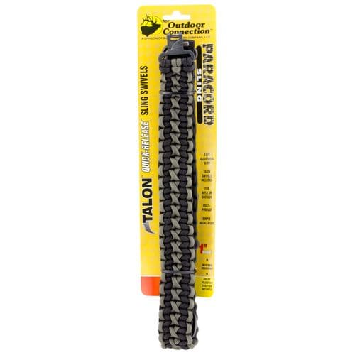 Outdoor Connection PCS80569 Paracord Sling 1" W x 43" L Adjustable Black w/Green Accents for Rifle/Shotgun Outdoor Connection PCS80569 Paracord Sling 1" W x 43" L Adjustable Black w/Green Accents for Rifle/Shotgun