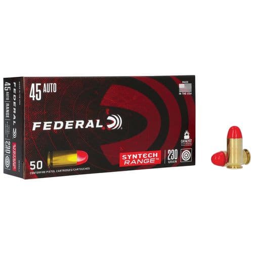 Federal AE45SJ1 American Eagle 45 ACP 230 gr Total Syntech Jacket Round Nose (TSJRN) 50 Bx/ 10 Cs Federal AE45SJ1 American Eagle 45 ACP 230 gr Total Syntech Jacket Round Nose (TSJRN) 50 Bx/ 10 Cs