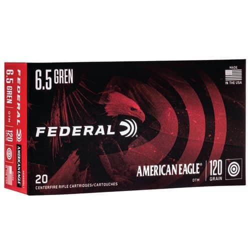 Federal AE65GDL1 American Eagle 6.5 Grendel 120 gr Open Tip Match (OTM) 20 Bx/ 10 Cs Federal AE65GDL1 American Eagle 6.5 Grendel 120 gr Open Tip Match (OTM) 20 Bx/ 10 Cs