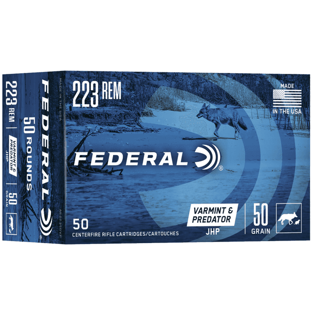 Federal American Eagle Varmint & Predator 223 Rem 50 grain, 50 Per Box - AE22350VP Federal American Eagle Varmint & Predator 223 Rem 50 grain, 50 Per Box - AE22350VP