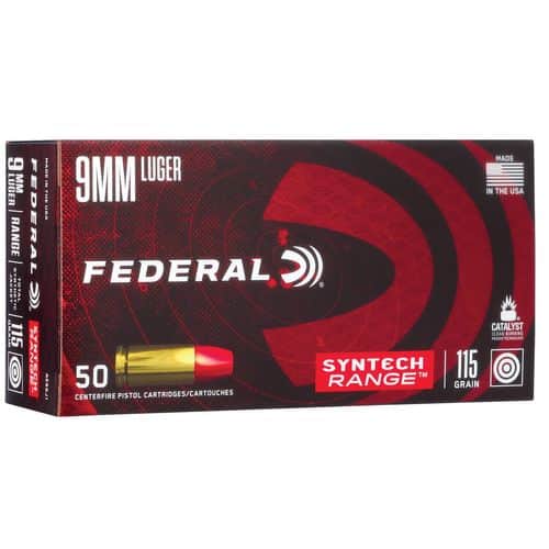 Federal AE9SJI American Eagle 9mm Luger 115 gr Total Syntech Jacket Round Nose (TSJRN) 50 Bx Federal AE9SJI American Eagle 9mm Luger 115 gr Total Syntech Jacket Round Nose (TSJRN) 50 Bx