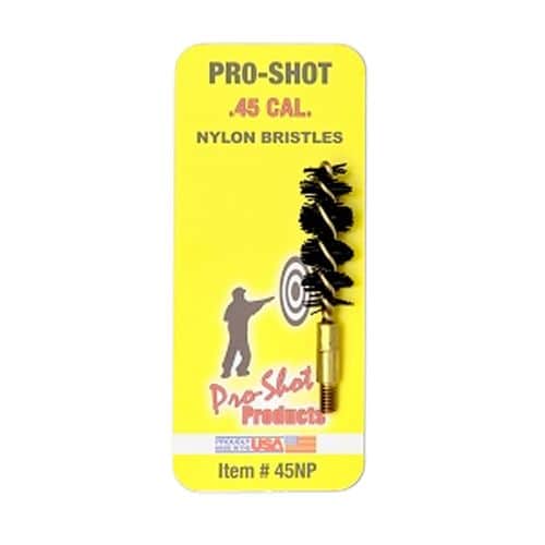 Pro-Shot 45NP Nylon Bore Brush .45 Cal Pistol 8-32 1.75" Pro-Shot 45NP Nylon Bore Brush .45 Cal Pistol 8-32 1.75"