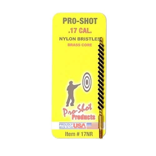 Pro-Shot 17NR Nylon Bore Brush .17 Cal Rifle 5-40 2" Pro-Shot 17NR Nylon Bore Brush .17 Cal Rifle 5-40 2"