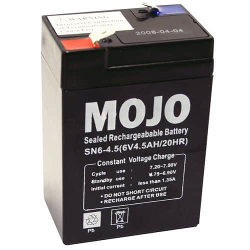 Mojo Outdoors HW1013 UB645 Rechargeable Battery 6 Volt Lead-acid 4.5 mAh Mojo Outdoors HW1013 UB645 Rechargeable Battery 6 Volt Lead-acid 4.5 mAh