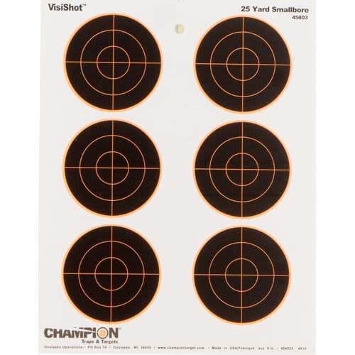 Champion Targets 45803 VisiShot Bullseye Hanging Paper Target 8.50" x 11" 10 Per Pack Champion Targets 45803 VisiShot Bullseye Hanging Paper Target 8.50" x 11" 10 Per Pack