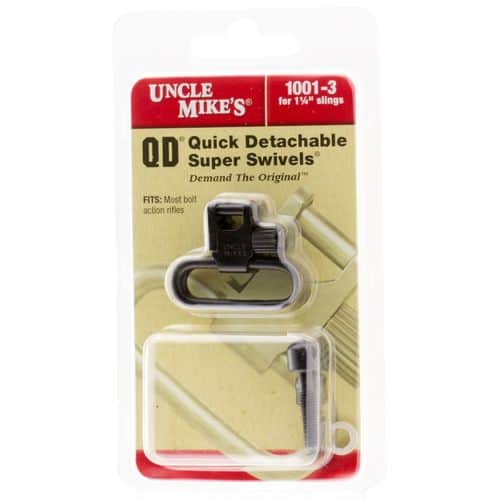 Uncle Mike's 10013 Super Swivel Black 1.25" Quick Detach Rifle Bolt Steel Uncle Mike's 10013 Super Swivel Black 1.25" Quick Detach Rifle Bolt Steel