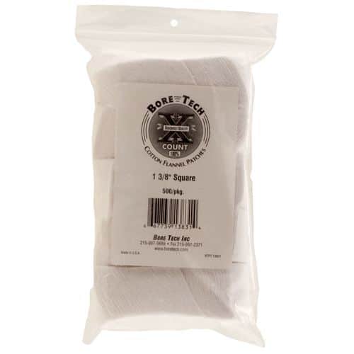 Bore Tech BTPT138S50 X-Count Square Patches Cotton 500 Per Pack 1.37" Bore Tech BTPT138S50 X-Count Square Patches Cotton 500 Per Pack 1.37"