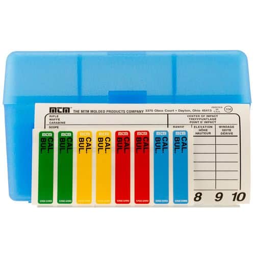 MTM Case-Gard RL-50-24 Case-Gard R-50 Multi-Caliber Clear Blue Polypropylene 50rd MTM Case-Gard RL-50-24 Case-Gard R-50 Multi-Caliber Clear Blue Polypropylene 50rd