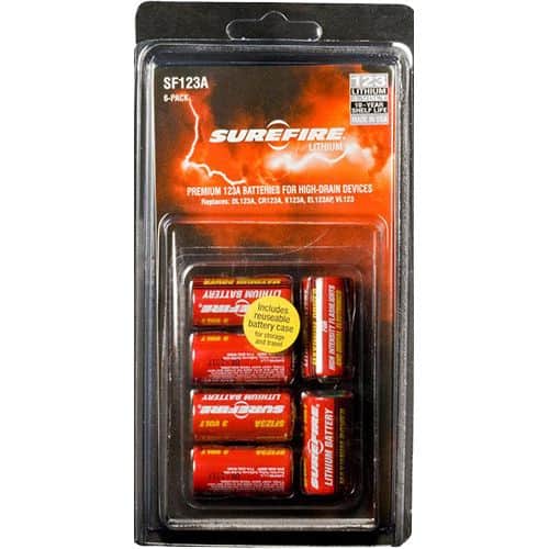 SureFire SF6BC CR123A High Performance 3 Volts Lithium 1500 mAh 6Pk SureFire SF6BC CR123A High Performance 3 Volts Lithium 1500 mAh 6Pk