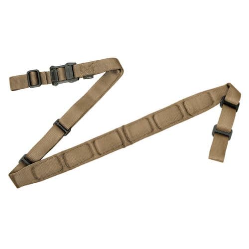 Magpul MS1 Sling - Padded Two-Point Coyote Nylon Webbing for Rifle - 1.25"-1.88" W x 48"-60" L - MAG545-COY Magpul MS1 Sling - Padded Two-Point Coyote Nylon Webbing for Rifle - 1.25"-1.88" W x 48"-60" L - MAG545-COY