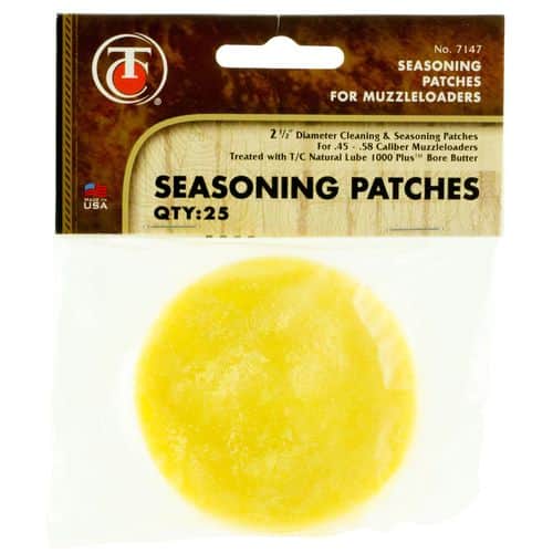 T/C Accessories 31007147 Seasoning Patches Natural Lube Cotton 2.50" 25 Per Pack T/C Accessories 31007147 Seasoning Patches Natural Lube Cotton 2.50" 25 Per Pack