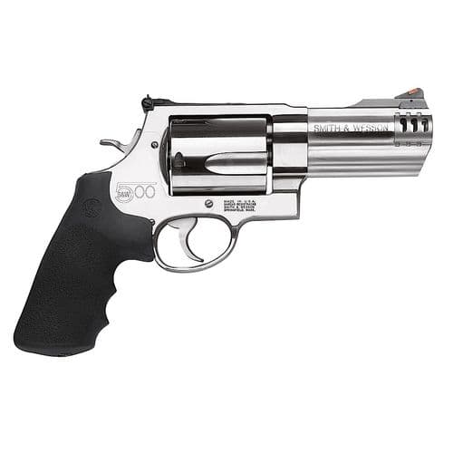 Smith & Wesson 163504 500 500 S&W 5rd 4" Stainless Steel Stainless Steel Black Polymer Grip Smith & Wesson 163504 500 500 S&W 5rd 4" Stainless Steel Stainless Steel Black Polymer Grip