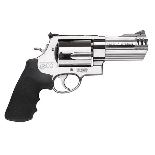 Smith & Wesson 163504 500 500 S&W 5rd 4" Stainless Steel Stainless Steel Black Polymer Grip Smith & Wesson 163504 500 500 S&W 5rd 4" Stainless Steel Stainless Steel Black Polymer Grip