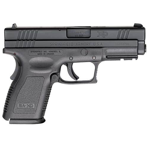 Springfield Armory XD9645 XD Compact *CA Compliant 45 ACP 4" 10+1 Railed Black Frame Black Melonite Steel Slide Black Polymer Grip Springfield Armory XD9645 XD Compact *CA Compliant 45 ACP 4" 10+1 Railed Black Frame Black Melonite Steel Slide Black Polymer Grip