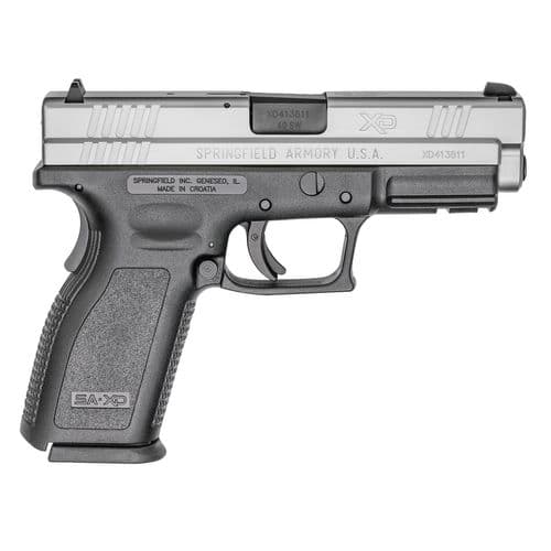 Springfield Armory XD9302 XD Service *CA Compliant 40 S&W 4" 10+1 Railed Black Frame Stainless Steel Slide Black Polymer Grip Springfield Armory XD9302 XD Service *CA Compliant 40 S&W 4" 10+1 Railed Black Frame Stainless Steel Slide Black Polymer Grip