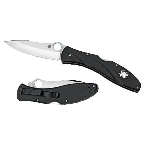 Spyderco C66PBK3 Centofante 3 3.13" Folding Drop Point Plain VG-10 Stainless Steel Blade/FRN Black Handle 2 Spyderco C66PBK3 Centofante 3 3.13" Folding Drop Point Plain VG-10 Stainless Steel Blade/FRN Black Handle 2