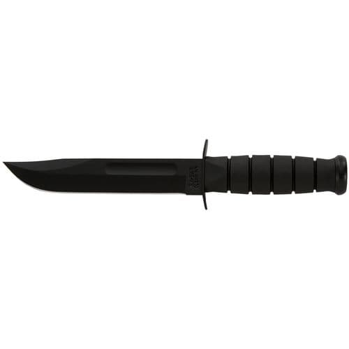 Ka-Bar 1211 Fighting/Utility  7" Fixed Clip Point Plain Black 1095 Cro-Van Blade Black Kraton G Handle Ka-Bar 1211 Fighting/Utility  7" Fixed Clip Point Plain Black 1095 Cro-Van Blade Black Kraton G Handle