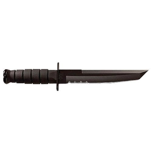 Ka-Bar 1245 Tanto  8" Tanto Part Serrated 1095 Cro-Van Kraton G Black Handle Fixed Ka-Bar 1245 Tanto  8" Tanto Part Serrated 1095 Cro-Van Kraton G Black Handle Fixed