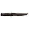 Ka-Bar 1245 Tanto  8" Tanto Part Serrated 1095 Cro-Van Kraton G Black Handle Fixed Ka-Bar 1245 Tanto  8" Tanto Part Serrated 1095 Cro-Van Kraton G Black Handle Fixed
