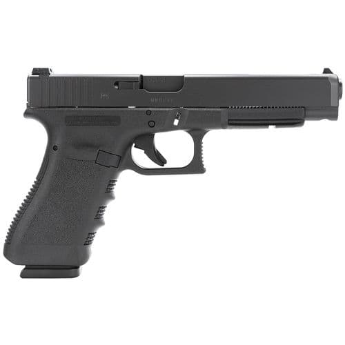 Glock PI3430103 G34 Gen 3 9mm Luger 5.31" 17+1 Black Steel Slide Black Polymer Grip Adj Sights Glock PI3430103 G34 Gen 3 9mm Luger 5.31" 17+1 Black Steel Slide Black Polymer Grip Adj Sights
