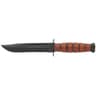Ka-Bar 1252 USMC  5.25" Fixed Clip Point Part Serrated 1095 Cro-Van Blade Leather Handle Ka-Bar 1252 USMC  5.25" Fixed Clip Point Part Serrated 1095 Cro-Van Blade Leather Handle