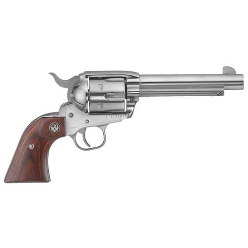 Ruger 5104 Vaquero 45 Colt (LC) 6rd 5.50" High Gloss Stainless Steel Rosewood Grip Ruger 5104 Vaquero 45 Colt (LC) 6rd 5.50" High Gloss Stainless Steel Rosewood Grip