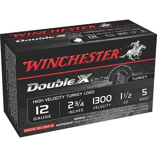 Winchester Ammo Double X High Velocity Turkey 12 Gauge 2.75" 1 1/2 oz 5 Shot - STH125 Winchester Ammo Double X High Velocity Turkey 12 Gauge 2.75" 1 1/2 oz 5 Shot - STH125