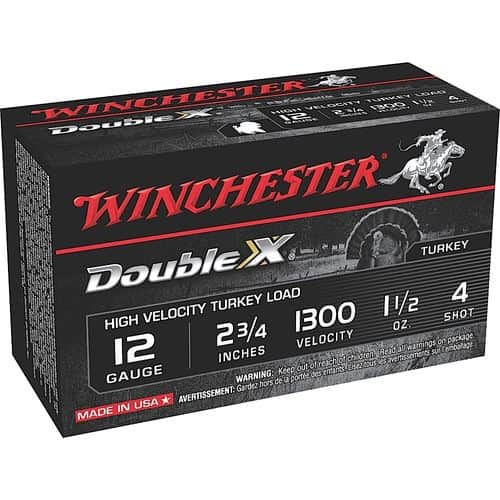 Winchester Ammo Double X High Velocity Turkey 12 Gauge 2.75" 1 1/2 oz 4 Shot - STH124 Winchester Ammo Double X High Velocity Turkey 12 Gauge 2.75" 1 1/2 oz 4 Shot - STH124