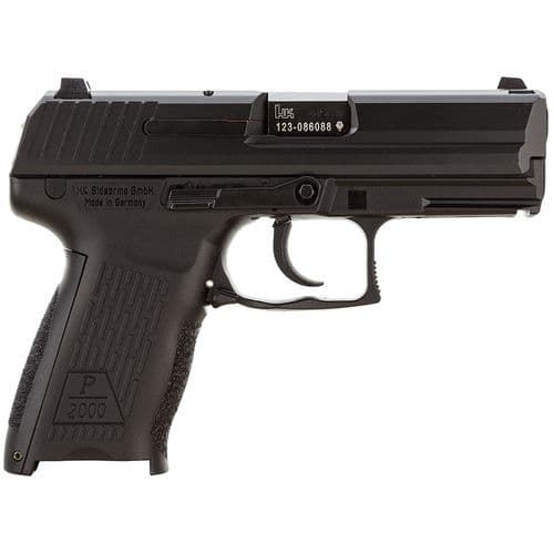 HK 81000045 P2000 V2 LEM 40 S&W 3.66" 12+1 (2) Black Black Steel Slide Black Interchangeable Backstrap Grip HK 81000045 P2000 V2 LEM 40 S&W 3.66" 12+1 (2) Black Black Steel Slide Black Interchangeable Backstrap Grip
