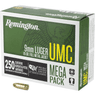 Remington Ammunition 23777 UMC  9mm Luger 115 gr Full Metal Jacket (FMJ) 250 Bx/ 4 Cs (Mega Pack)-047700364209 Remington Ammunition 23777 UMC  9mm Luger 115 gr Full Metal Jacket (FMJ) 250 Bx/ 4 Cs (Mega Pack)-047700364209