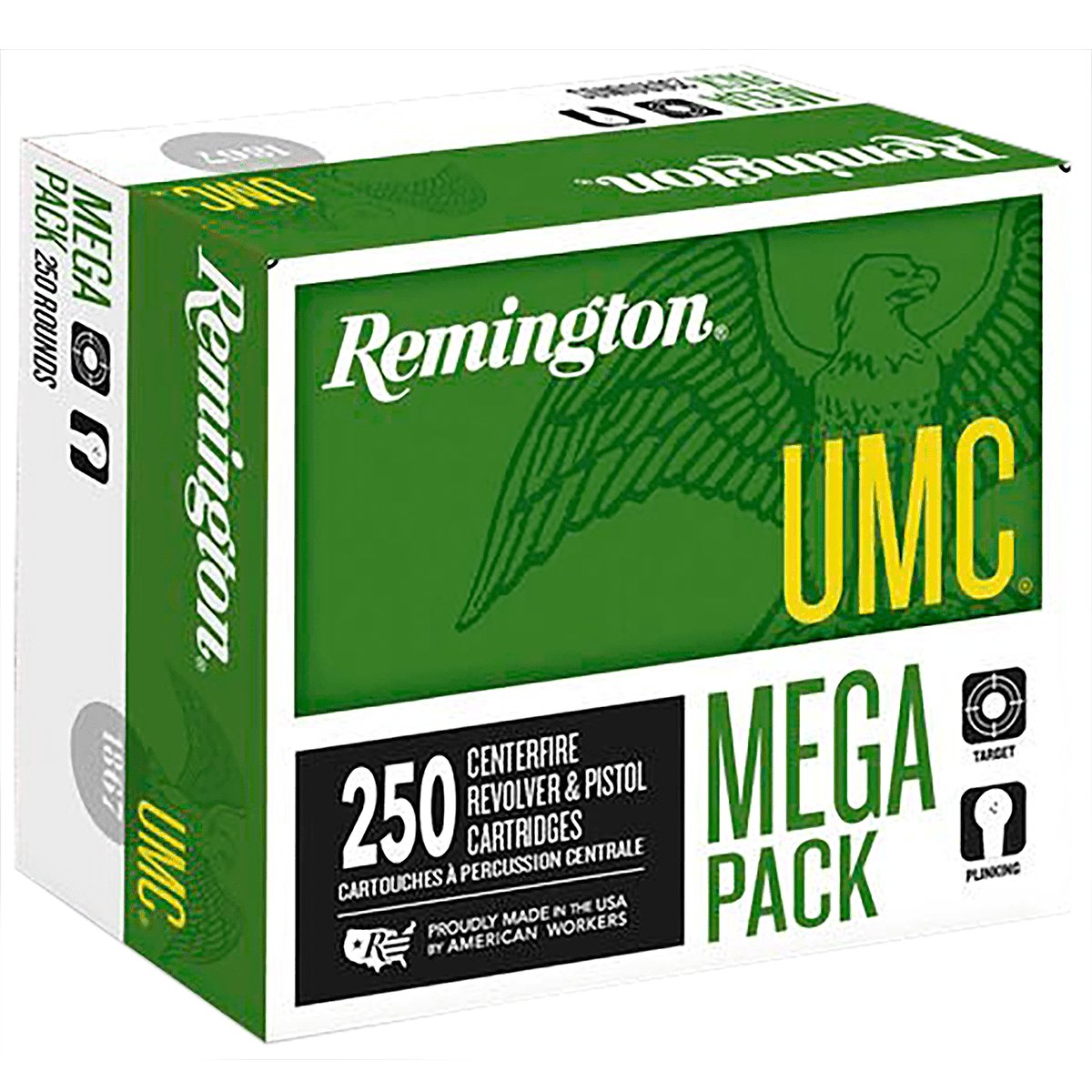 Remington 40 S&W 165 gr Full Metal Jacket Mega Pack 250 Per Box Handgun Ammo Remington 40 S&W 165 gr Full Metal Jacket Mega Pack 250 Per Box Handgun Ammo