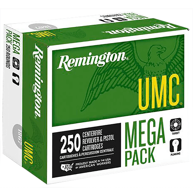 Remington 40 S&W 165 gr Full Metal Jacket Mega Pack 250 Per Box Handgun Ammo Remington 40 S&W 165 gr Full Metal Jacket Mega Pack 250 Per Box Handgun Ammo