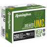 Remington Ammunition 23721 UMC  380 ACP 95 gr Full Metal Jacket (FMJ) 250 Bx/ 4 Cs (Mega Pack) Remington Ammunition 23721 UMC  380 ACP 95 gr Full Metal Jacket (FMJ) 250 Bx/ 4 Cs (Mega Pack)