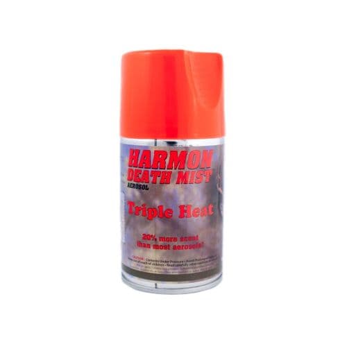 Harmon Scents - Triple Heat - Death Mist - HTHDM - Hunting Scents - 6 Ounce Aerosol - Whitetail Urine - Deer Hunting Attractant - Doe Estrous Harmon Scents - Triple Heat - Death Mist - HTHDM - Hunting Scents - 6 Ounce Aerosol - Whitetail Urine - Deer Hunting Attractant - Doe Estrous