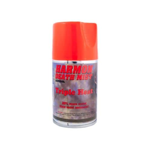 Harmon Scents - Triple Heat - Death Mist - HTHDM - Hunting Scents - 6 Ounce Aerosol - Whitetail Urine - Deer Hunting Attractant - Doe Estrous Harmon Scents - Triple Heat - Death Mist - HTHDM - Hunting Scents - 6 Ounce Aerosol - Whitetail Urine - Deer Hunting Attractant - Doe Estrous
