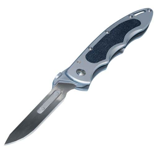 Havalon Knives XTC-60AKNP Piranta Original 2.75" Folding Plain 60A Stainless Steel Blade G10 Black/SS Handle Havalon Knives XTC-60AKNP Piranta Original 2.75" Folding Plain 60A Stainless Steel Blade G10 Black/SS Handle