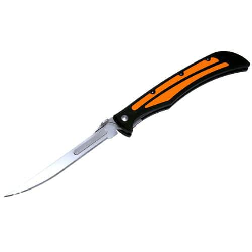 Havalon Knives XTC-127EDGE Baracuta Edge 5" Folding Replaceable Plain Stainless Steel Blade Black Polymer/Orange Rubber Inserts Handle Havalon Knives XTC-127EDGE Baracuta Edge 5" Folding Replaceable Plain Stainless Steel Blade Black Polymer/Orange Rubber Inserts Handle